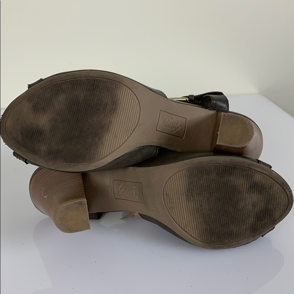 Fioni women’s brown chunk heels size 10 - Picture 6 of 6